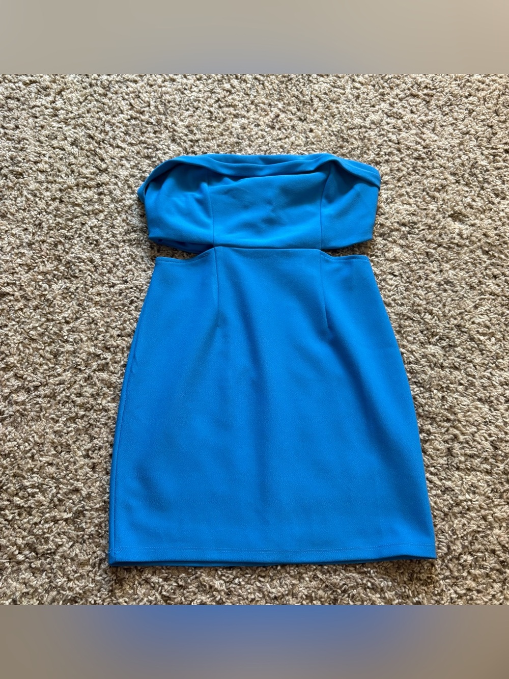 Princess Polly Alaska Strapless Mini Dress in Blue Size Women’s 4 - Small